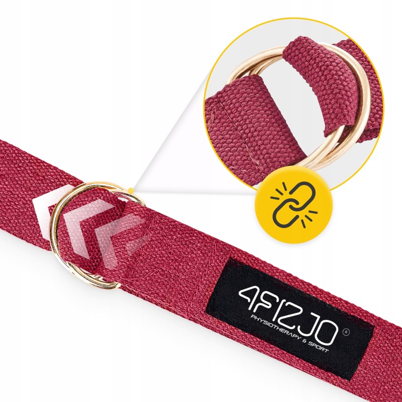 Ремінь для йоги 4FIZJO 300 см Red (P-5907739315373)