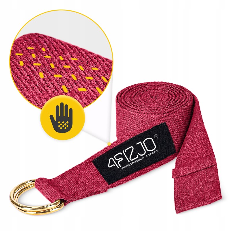 Ремінь для йоги 4FIZJO 300 см Red (P-5907739315373)