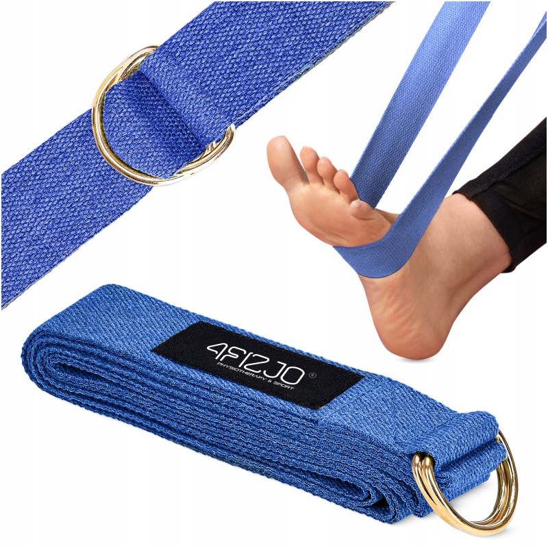 Ремінь для йоги 4FIZJO 300 см Blue (P-5907739318435)