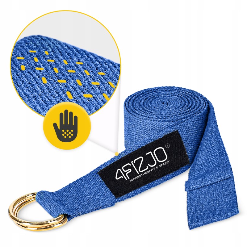 Ремінь для йоги 4FIZJO 300 см Blue (P-5907739318435)