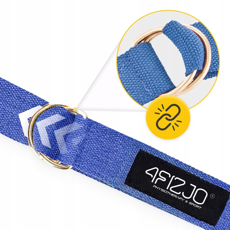 Ремінь для йоги 4FIZJO 300 см Blue (P-5907739318435)