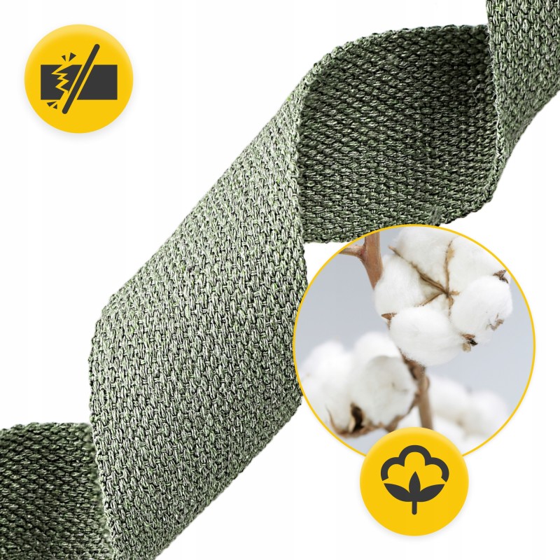 Ремінь для йоги 4FIZJO 300 см Olive (P-5907739318442)