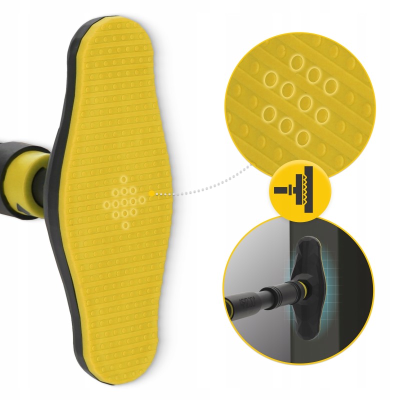 Турнік розсувний 4FIZJO ULTRA 66-100 см Black/Yellow (P-5905973400343)