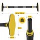 Турнік розсувний 4FIZJO ULTRA 66-100 см Black/Yellow (P-5905973400343)