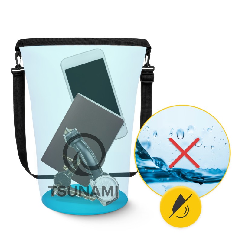 Гермомішок TSUNAMI Dry Pack 5 л водозахисний Sky Blue (P-5905973400060)