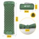 Килимок (каримат) надувний Mountain Goat 190 x 58 x 5 см з вбудованим насососм Navy Green (P-5905973400909)