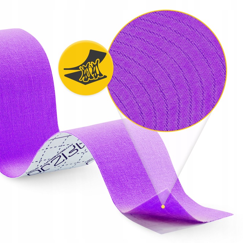 Стрічка кінезіологічна (кінезіо тейп) 4FIZJO 5 см x 5 м Violet (P-5907739318817)