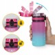 Пляшка для води спортивна 4FIZJO 500 мл Pink/Sky Blue (P-5905973400749)