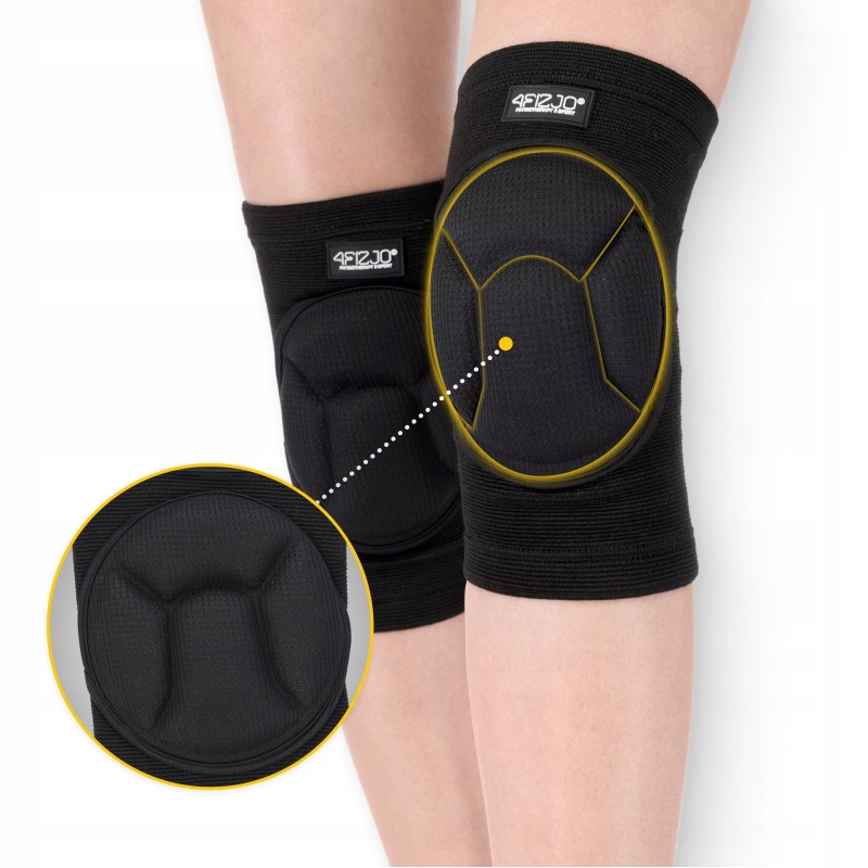 Наколінники спортивні 4FIZJO м'які Size S Black (P-5905973400503)