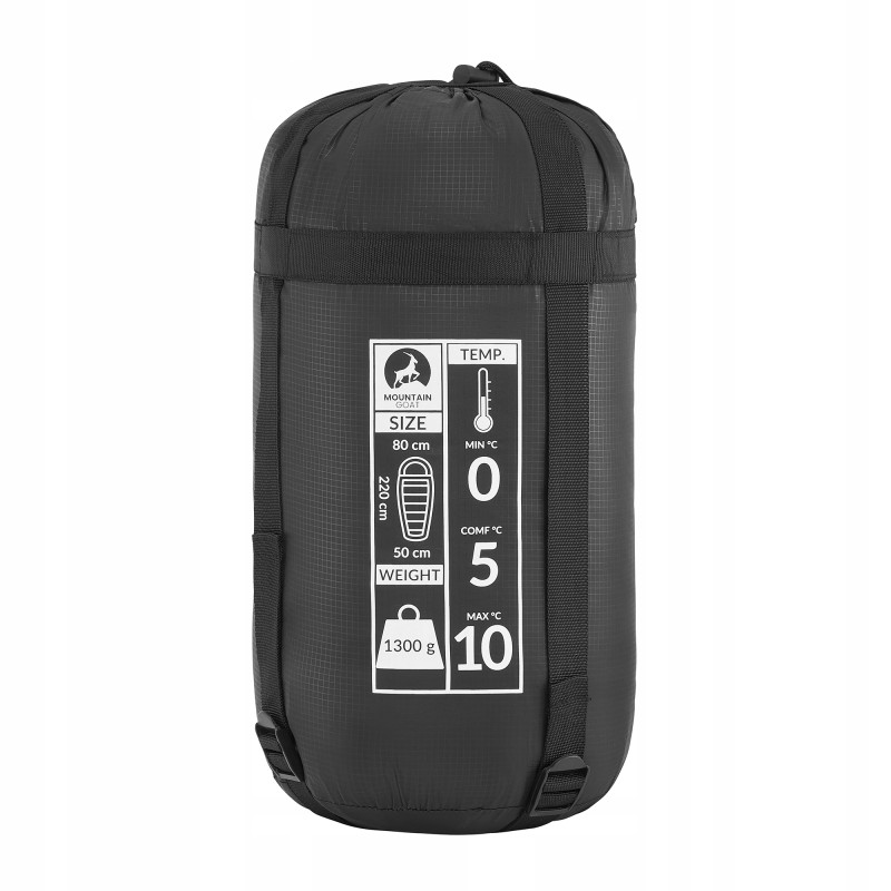 Спальний мішок (спальник) кокон Mountain Goat Pro+ 0 ...+10°C R Black/Olive (P-5905973400978)