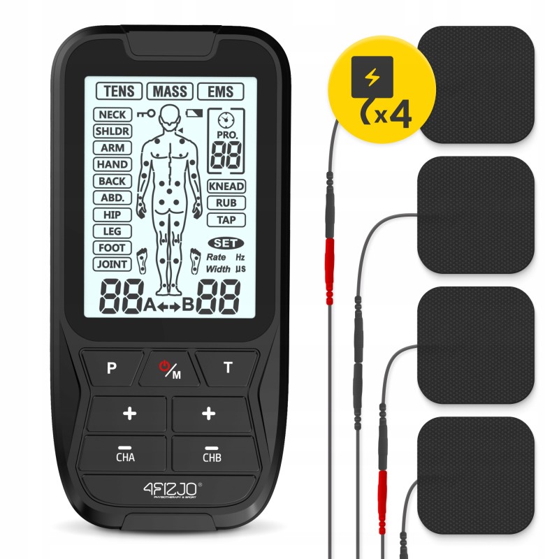 Апарат для електростимуляції м'язів 4FIZJO Combo LITE 3 в 1 (P-5905973401487)