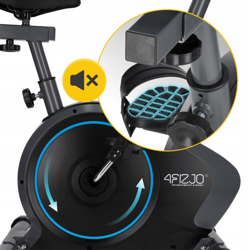 Велотренажер магнітний 4FIZJO Evo+ Black/Blue (P-5905973401623)