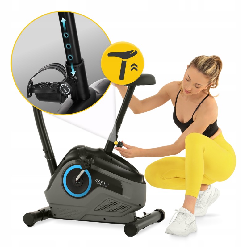 Велотренажер магнітний 4FIZJO Active+ Black/Blue (P-5905973401609)