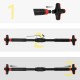 Турнік розсувний Cornix Pro+ 90-130 см XR-0287 Black/Red