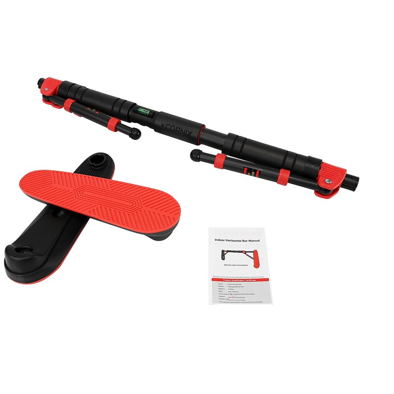 Турнік розсувний Cornix Elite 85-120 см XR-0290 Black/Red