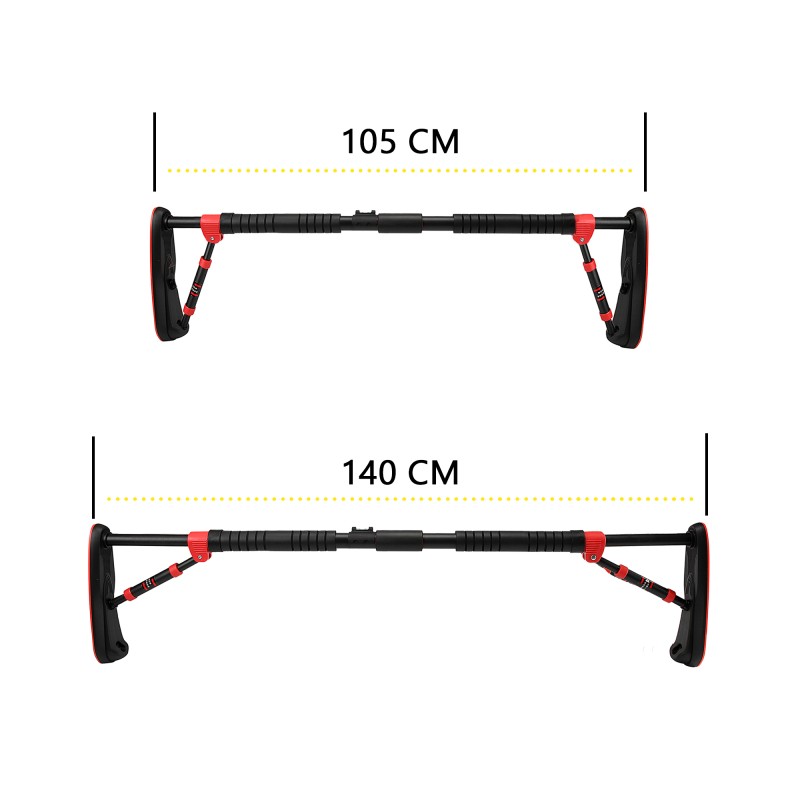 Турнік розсувний Cornix Elite 105-140 см XR-0291 Black/Red