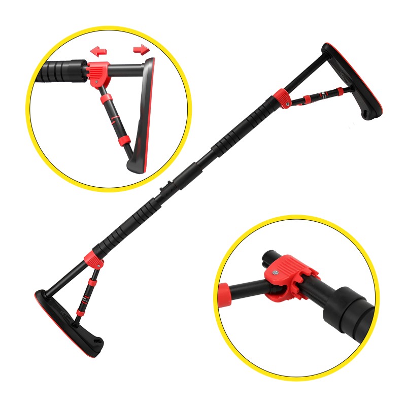 Турнік розсувний Cornix Elite 105-140 см XR-0291 Black/Red