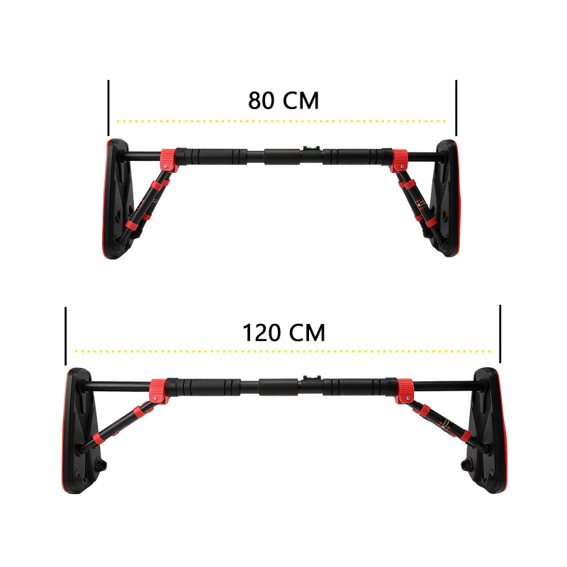 Турнік розсувний Cornix Elite+ 85-120 см XR-0294 Black/Red