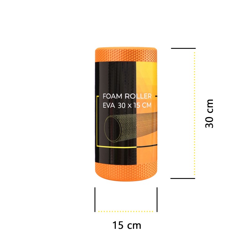 Масажний ролик Cornix EVA+ 30 x 15 см (валик, роллер) XR-0297 Orange