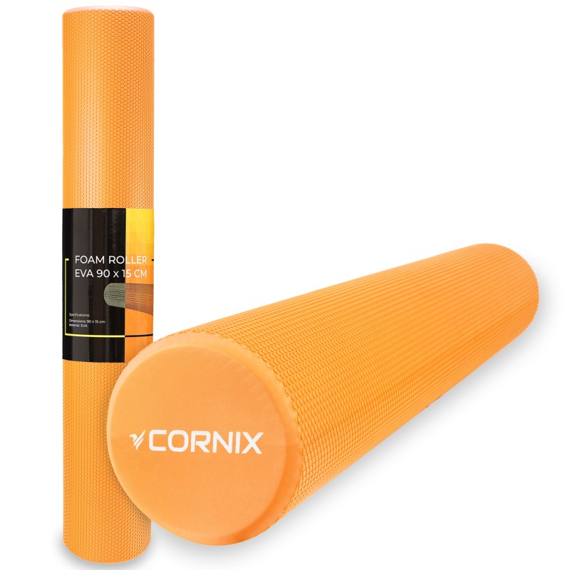 Масажний ролик Cornix EVA+ 90 x 15 см (валик, роллер) XR-0312 Orange