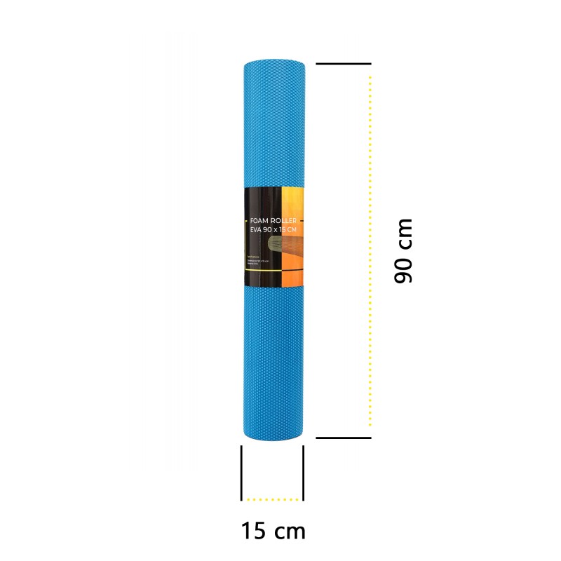 Масажний ролик Cornix EVA+ 90 x 15 см (валик, роллер) XR-0316 Blue