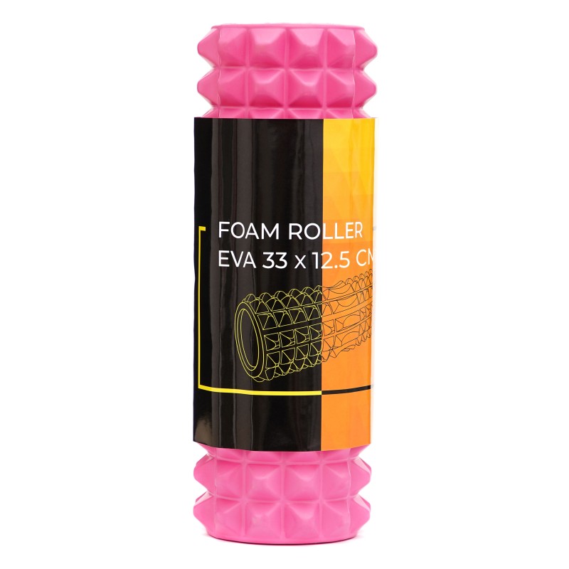 Масажний ролик Cornix EVA 33 x 12.5 см (валик, роллер) XR-0327 Pink