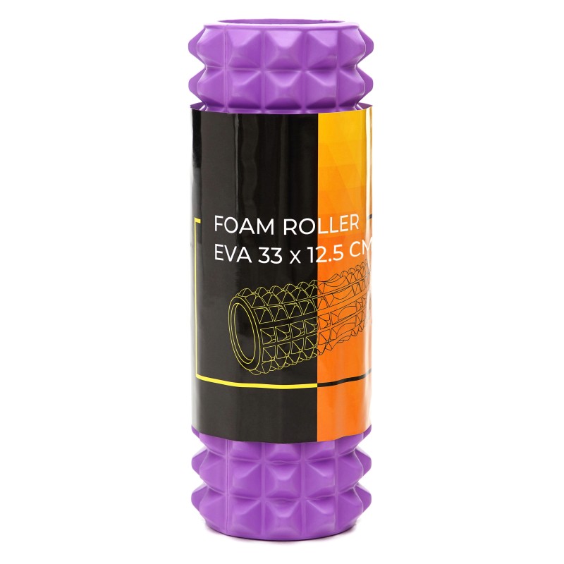 Масажний ролик Cornix EVA 33 x 12.5 см (валик, роллер) XR-0328 Violet