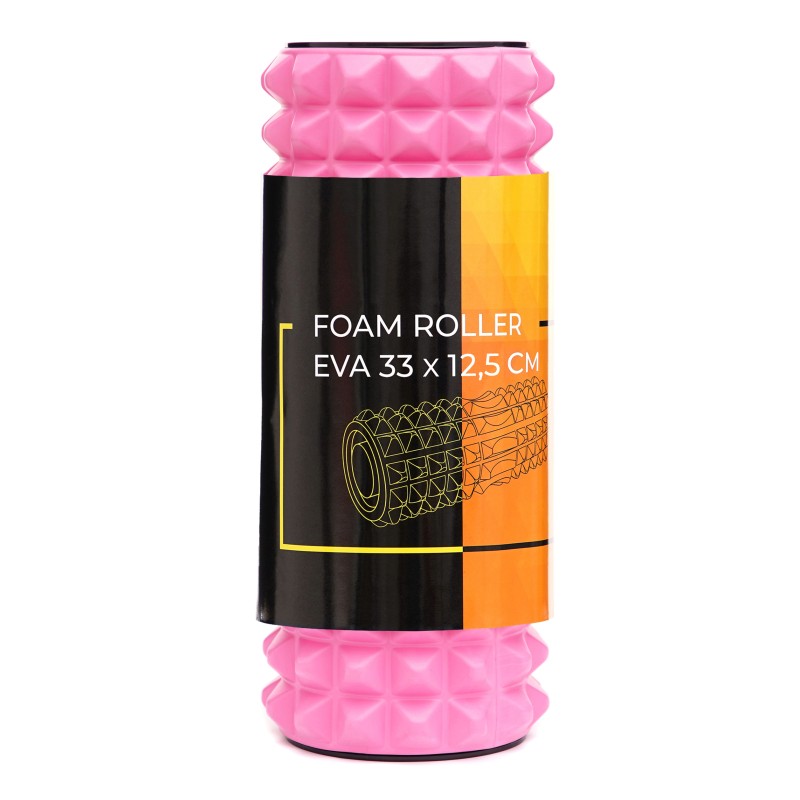 Масажний ролик Cornix EVA 33 x 12.5 см (валик, роллер) XR-0339 Pink