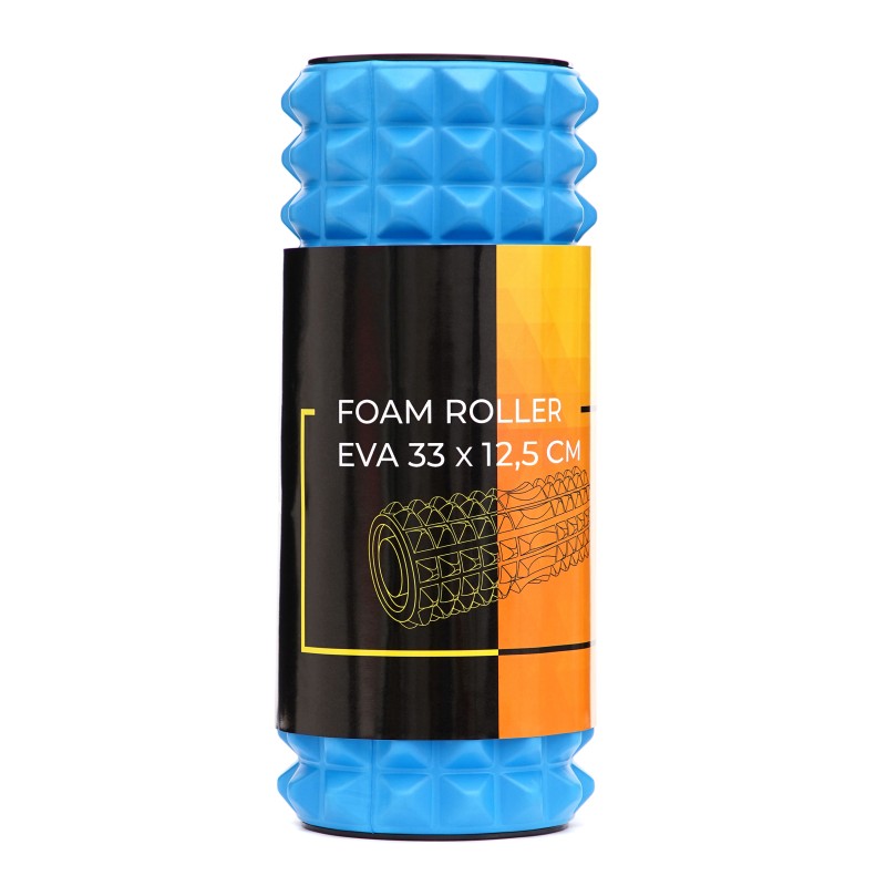 Масажний ролик Cornix EVA 33 x 12.5 см (валик, роллер) XR-0340 Blue