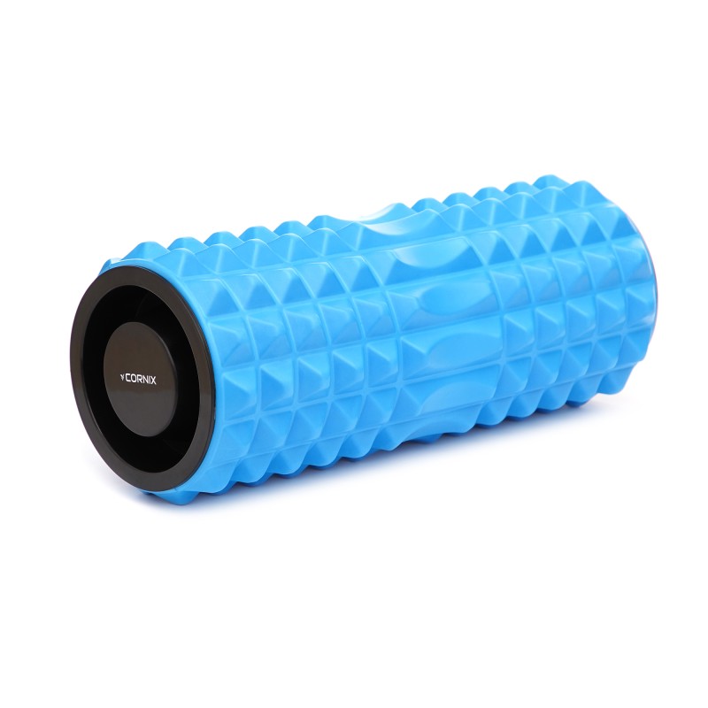 Масажний ролик Cornix EVA 33 x 12.5 см (валик, роллер) XR-0340 Blue