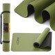 Килимок спортивний Cornix PU 183 x 68 x 0.4 см для йоги та фітнесу XR-0321 Green