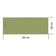 Килимок спортивний Cornix PU 183 x 68 x 0.4 см для йоги та фітнесу XR-0321 Green