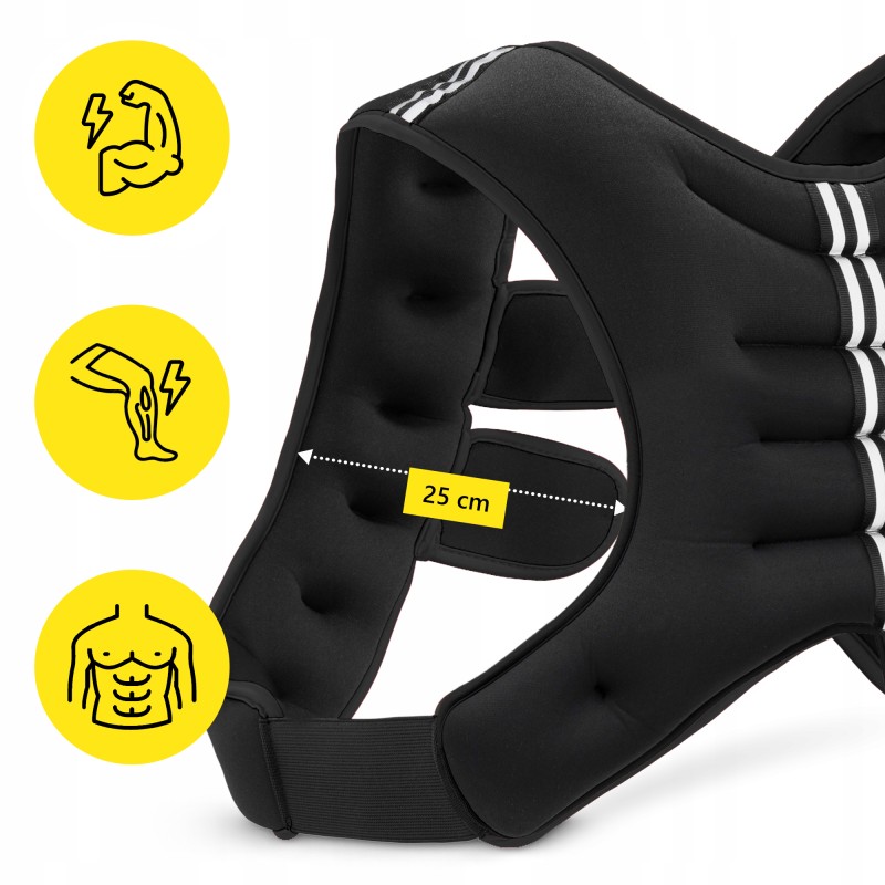 Жилет-обважнювач для тренувань Cornix Weight Vest 5 кг XR-0343 Black