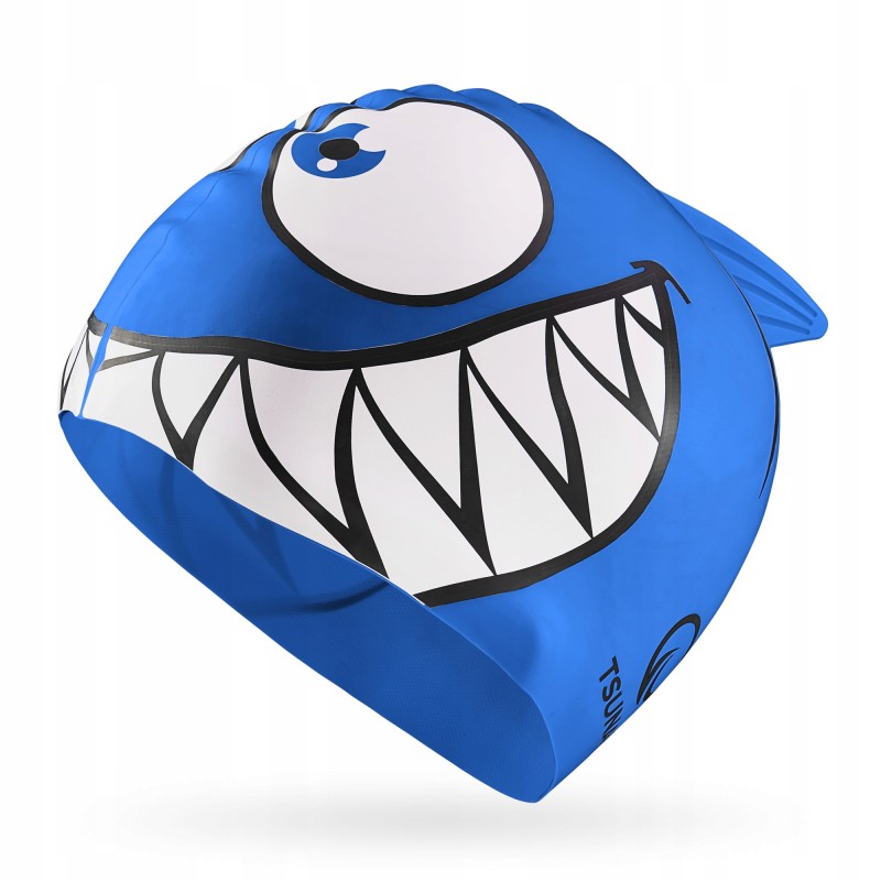 Шапочка для плавання TSUNAMI Shark дитяча Blue (P-5905973401814)