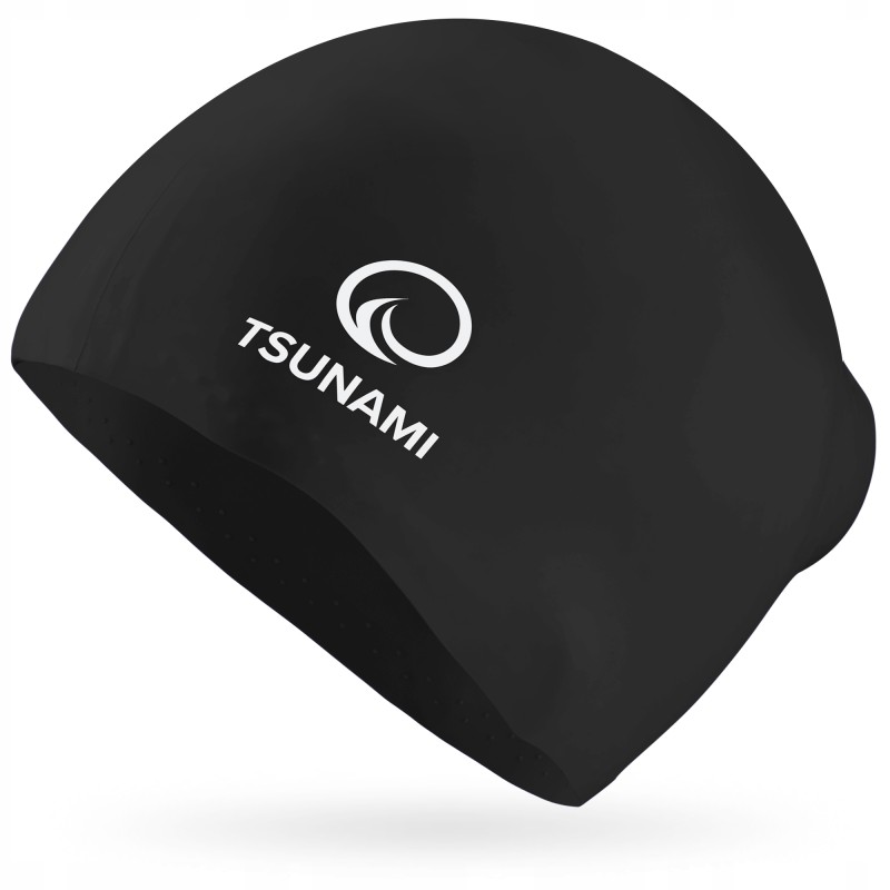 Шапочка для плавання TSUNAMI Standard Black (P-5905973401838)