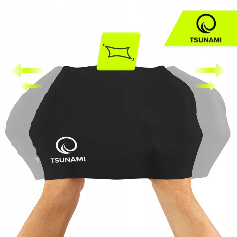 Шапочка для плавання TSUNAMI Standard Black (P-5905973401838)