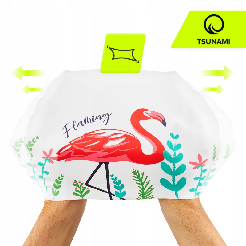 Шапочка для плавання TSUNAMI Flamingo Mix (P-5905973401920)