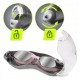 Окуляри для плавання TSUNAMI Anti-Fog 3 в 1 чохол, бервуха та затиск для носа Pink (P-5905973401777)