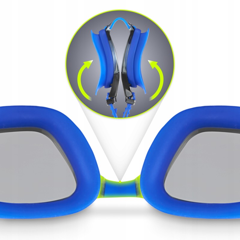 Окуляри для плавання TSUNAMI Anti-Fog 3 в 1 чохол, бервуха та затиск для носа Blue (P-5905973401784)