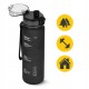 Пляшка для води спортивна 4FIZJO 650 мл Black (P-5905973403733)