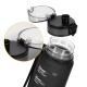 Пляшка для води спортивна 4FIZJO 650 мл Black (P-5905973403733)