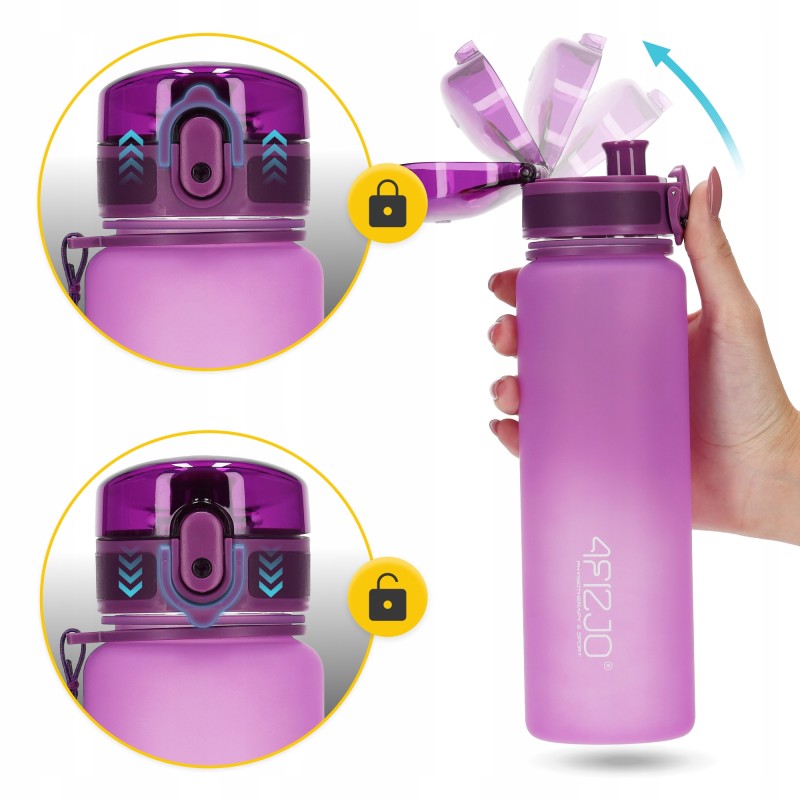Пляшка для води спортивна 4FIZJO 650 мл Pink (P-5905973403757)