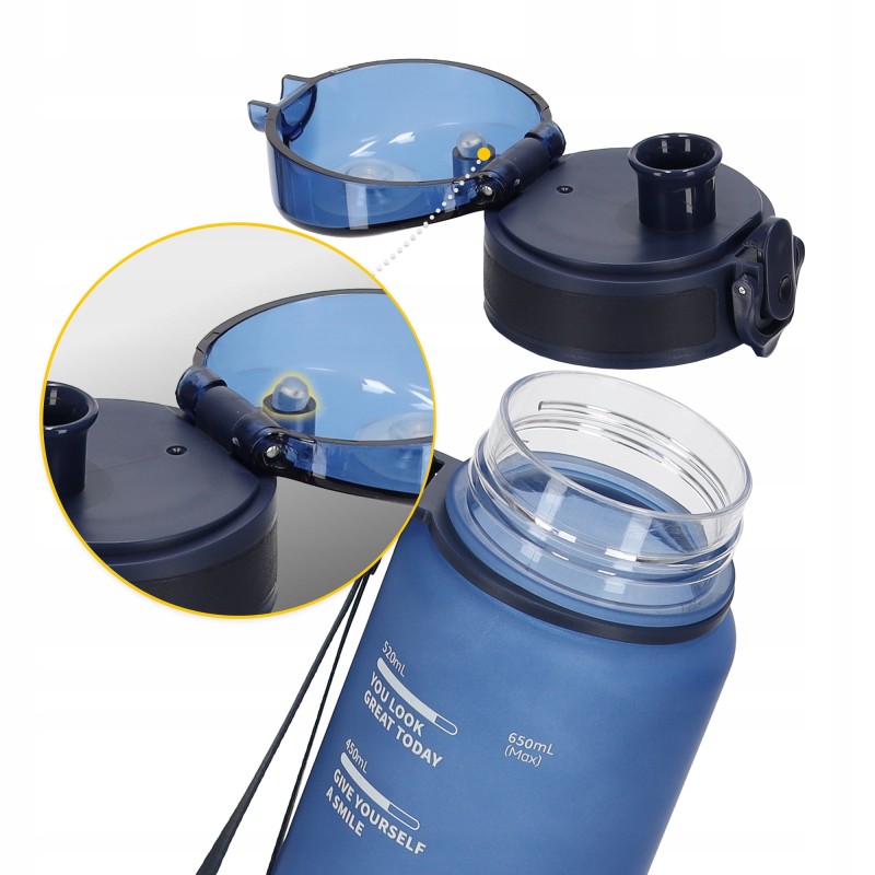 Пляшка для води спортивна 4FIZJO 650 мл Blue (P-5905973403740)