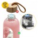 Пляшка для води спортивна 4FIZJO 750 мл скляна Pink (P-5905973404204)