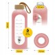Пляшка для води спортивна 4FIZJO 750 мл скляна Pink (P-5905973404204)