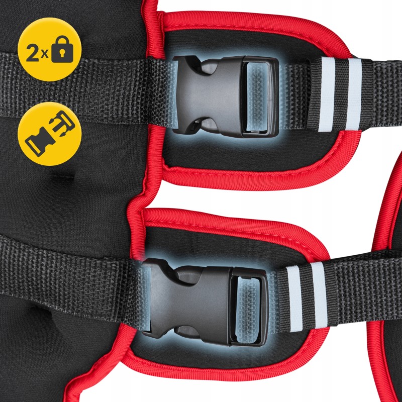 Жилет-обважнювач для тренувань 4FIZJO 5 кг Black/Red (P-5905973402156)