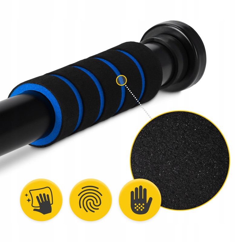 Турнік розсувний 4FIZJO Basic 61.5-100 см Black/Blue (P-5905973402705)