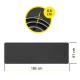 Килимок спортивний Cornix TPE 183 x 61 x 0.6 см для йоги та фітнесу XR-0349 Black/Grey