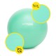 М'яч для фітнесу (фітбол) Cornix 85 см Anti-Burst XR-0369 Mint