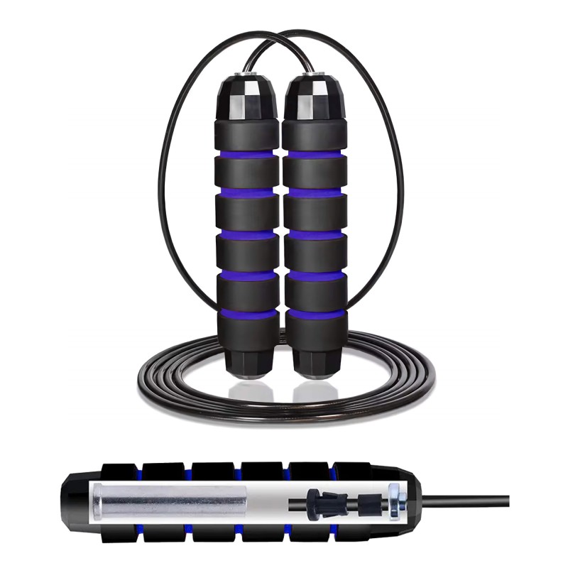 Скакалка швидкісна для кросфіту Cornix Speed Rope Classic з обтяженням XR-0351 Black/Blue